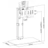Equip 43,2 cm – 81,3 cm (17 pulgadas – 32 pulgadas) Soporte de monitor de pie Negro capacidad de carga 8 kg