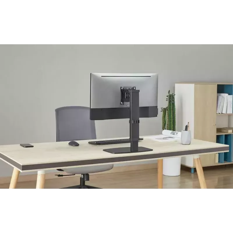 Equip 43,2 cm – 81,3 cm (17 pulgadas – 32 pulgadas) Soporte de monitor de pie Negro capacidad de carga 8 kg
