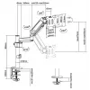 Equip Soporte de mesa para monitor de 13 a 32 pulgadas