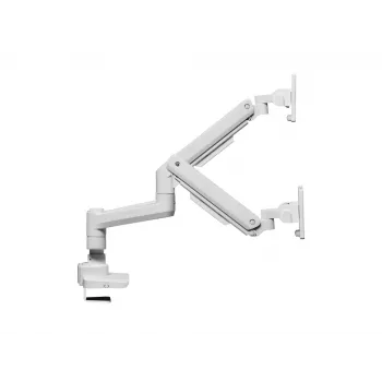 Equip Soporte de mesa para doble monitor de alta capacidad de 17 a 35 pulgadas, Blanco