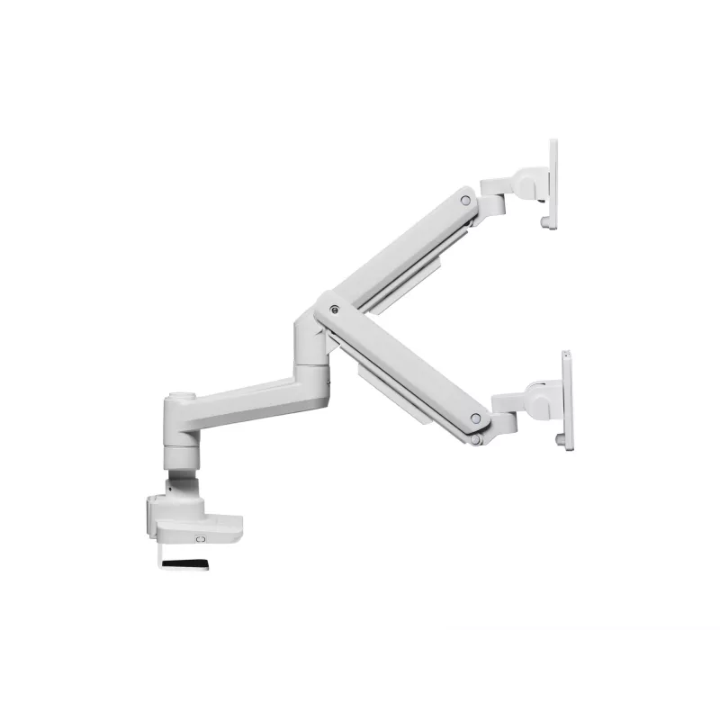 Equip Soporte de mesa para doble monitor de alta capacidad de 17 a 35 pulgadas, Blanco