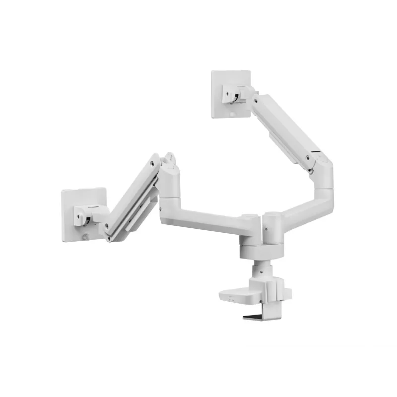 Equip Soporte de mesa para doble monitor de alta capacidad de 17 a 35 pulgadas, Blanco