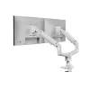 Equip Soporte de mesa para doble monitor de alta capacidad de 17 a 35 pulgadas, Blanco