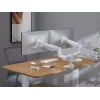 Equip Soporte de mesa para doble monitor de alta capacidad de 17 a 35 pulgadas, Blanco