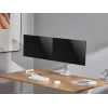 Equip Soporte de mesa para doble monitor de alta capacidad de 17 a 35 pulgadas, Blanco