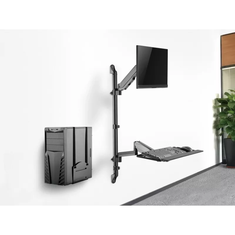 Equip Estación de trabajo de pared para un monitor de 17 a 32 pulgadas