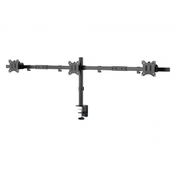 Equip Soporte de mesa con brazo articulado para triple monitor de 17 a 32 pulgadas Abrazadera/Pasacables de mesa 21 kg