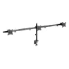 Equip Soporte de mesa con brazo articulado para triple monitor de 17 a 32 pulgadas Abrazadera/Pasacables de mesa 21 kg