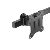 Equip Soporte de mesa con brazo articulado para triple monitor de 17 a 32 pulgadas Abrazadera/Pasacables de mesa 21 kg