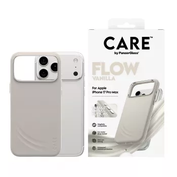 Funda PanzerGlass CARE by ® Feature FLOW Case Vanilla con MagSafe iPhone 17 Pro Max