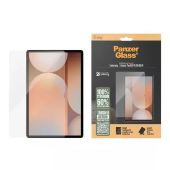 Protector de pantalla PanzerGlass para Samsung Galaxy Tab S9 / S9 FE / S10 FE — vidrio templado, PET, silicona, transparente, Ultra‑Wide Fit