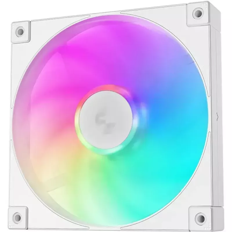 Ventilador de refrigeración DeepCool FD14 ARGB Blanco 140mm 3en1 — 140 mm, ARGB, blanco, pack de 3