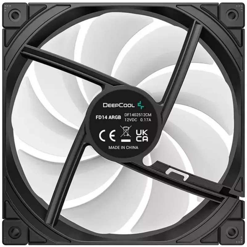 Ventilador de refrigeración DeepCool FD14 ARGB 140mm 3en1 — 140 mm, ARGB, pack de 3