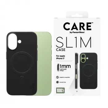 Funda protectora PanzerGlass SL1M con MagSafe para iPhone 17, negro