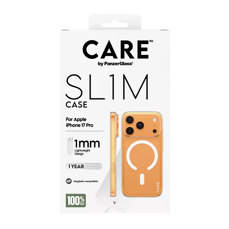 Funda PanzerGlass CARE SL1M transparente con MagSafe para iPhone 17 Pro
