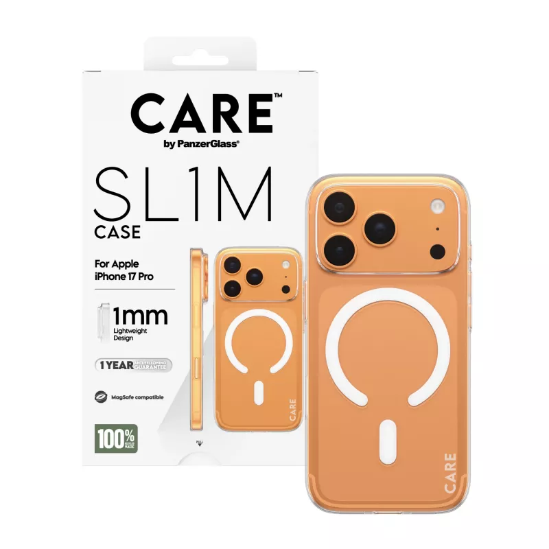 Funda PanzerGlass CARE SL1M transparente con MagSafe para iPhone 17 Pro