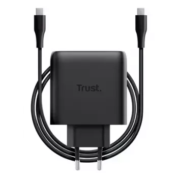 Cargador Trust Maxo 65W USB-C GaN cargador interior AC portátil smartphone tablet