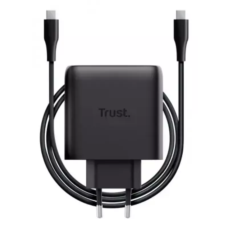 Cargador Trust Maxo 65W USB-C GaN cargador interior AC portátil smartphone tablet