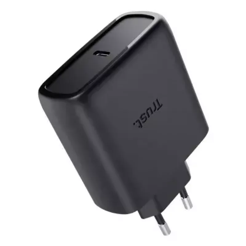 Cargador Trust Maxo 65W USB-C GaN cargador interior AC portátil smartphone tablet