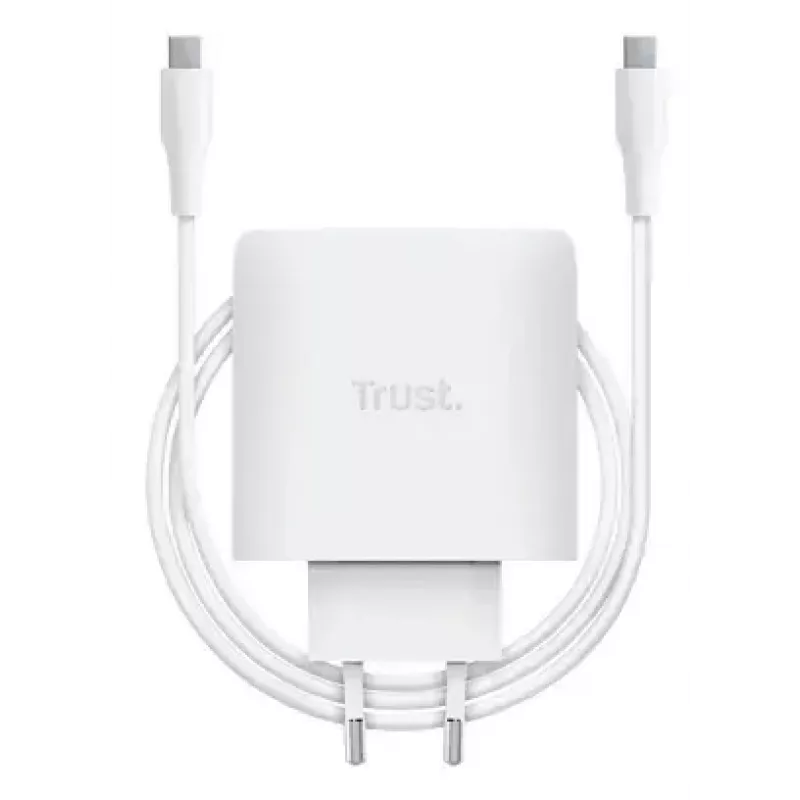 Cargador Trust Maxo 65W USB-C GaN cargador interior AC portátil smartphone tablet
