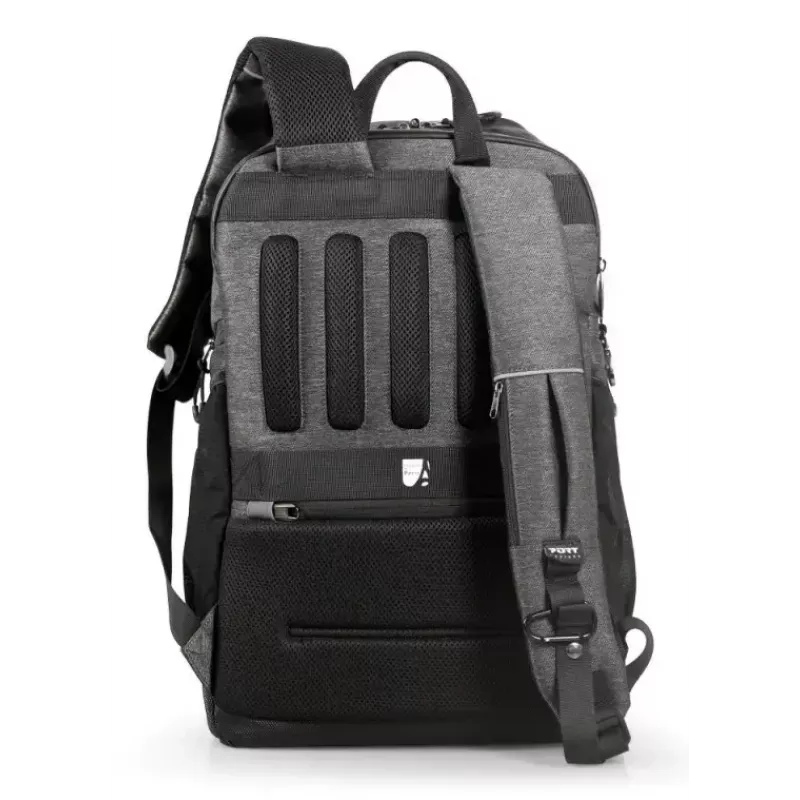 Port Designs Montreal 170401 mochila para portátil de 15,6-16 pulgadas (39,6-40,6 cm), 24 l, antirrobo, bolsillo RFID, poliéster, negra