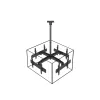 Equip soporte de techo para cuatro pantallas de 32