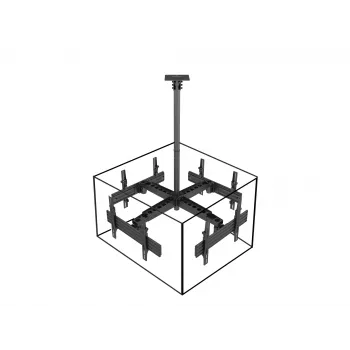 Equip soporte de techo para cuatro pantallas de 32
