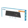 Teclado Manhattan USB con cable, negro, teclas de tamaño completo, cable 1,5 m, conector USB-A, Plug and Play, tres años de garantía