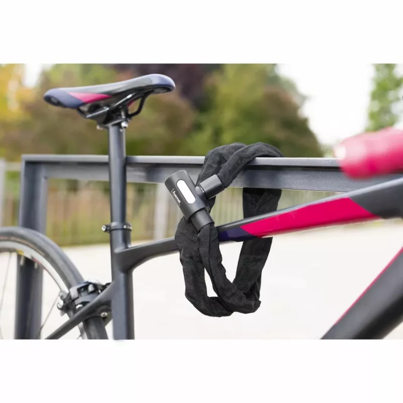 Candado de bicicleta Hama 00178138 Negro 1200 mm candado de cadena