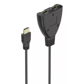 Conmutador HDMI 4K 2x1 Hama, 2x conector hembra HDMI - 1x conector macho HDMI