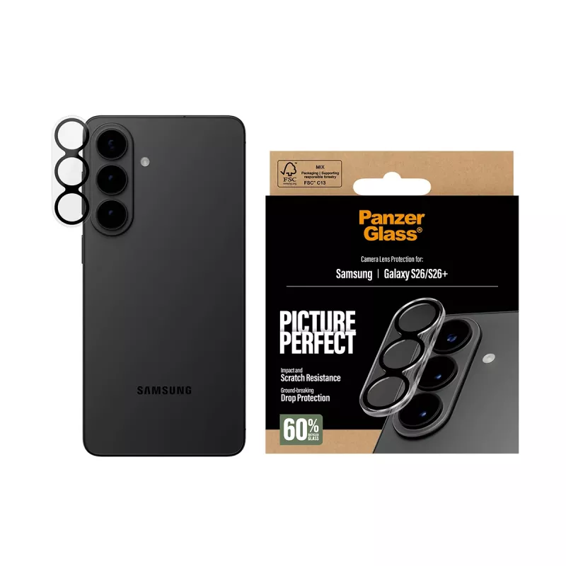Protector de pantalla PanzerGlass PicturePerfect protección de cámara para Samsung Galaxy S26 / S26+ (PG94088)