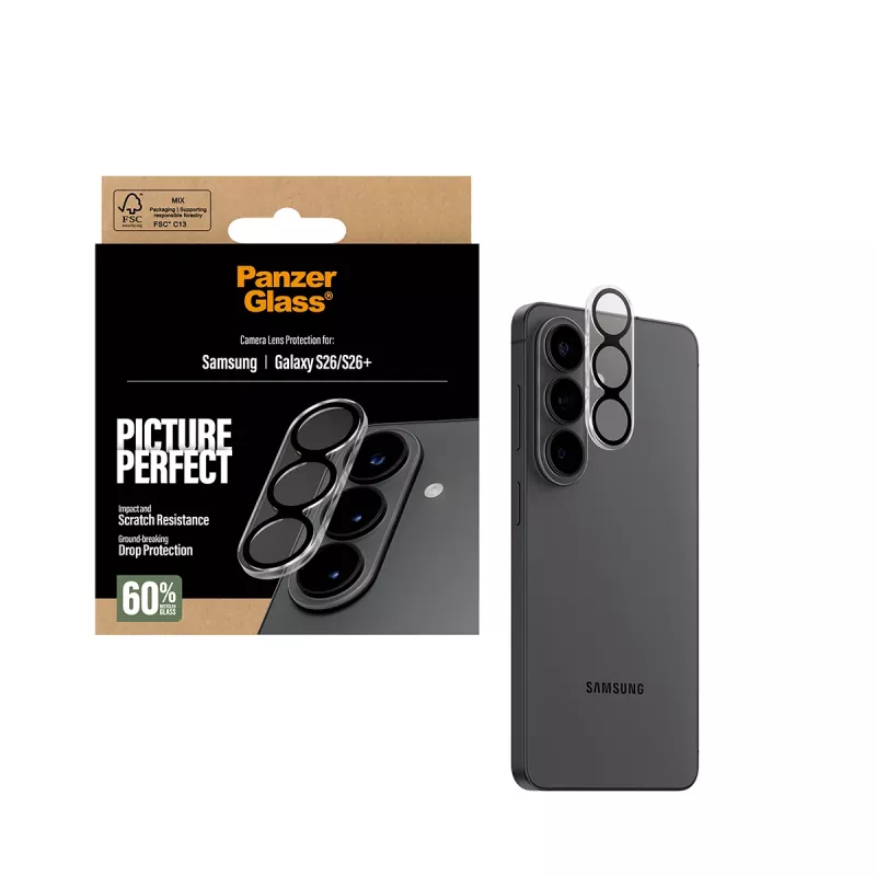 Protector de pantalla PanzerGlass PicturePerfect protección de cámara para Samsung Galaxy S26 / S26+ (PG94088)