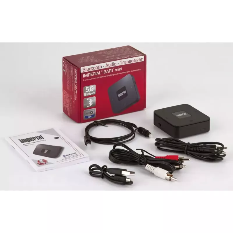 Imperial BART mini transmisor/receptor Bluetooth 5.0, negro