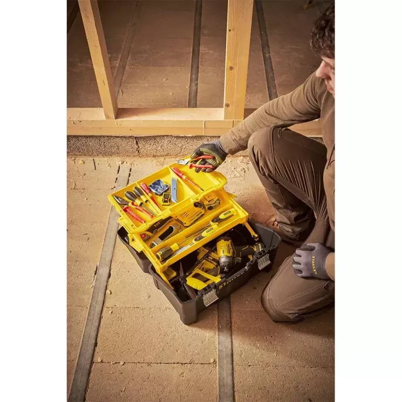 Maletín rígido Stanley STST83397-1 Plástico 22 kg Negro Amarillo
