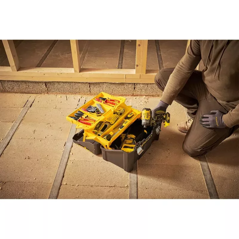 Maletín rígido Stanley STST83397-1 Plástico 22 kg Negro Amarillo