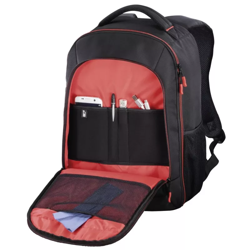 Mochila-bolsa Hama Miami Negra, Roja