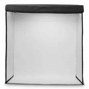 Mini estudio fotográfico HAMA caja plegable con anillo de luz LED 50×50 cm, Modelo 00004664
