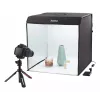 Mini estudio fotográfico HAMA caja plegable con anillo de luz LED 50×50 cm, Modelo 00004664