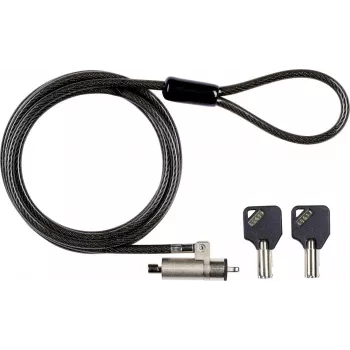 eSTUFF GLB220101 Candado de cable Negro 1,8 m