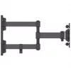 Manhattan Soporte de pared para TV y monitores (Full Motion), Para pantallas de 13 pulgadas a 27 pulgadas, Compatibilidad VESA: 75x75 mm y 100x100 mm – Comprueba las dimensiones de los cuatro orificios de montaje en la parte posterior de la pantalla para asegurar la compatibilidad, Máx. 20 kg, Negro, Soporte