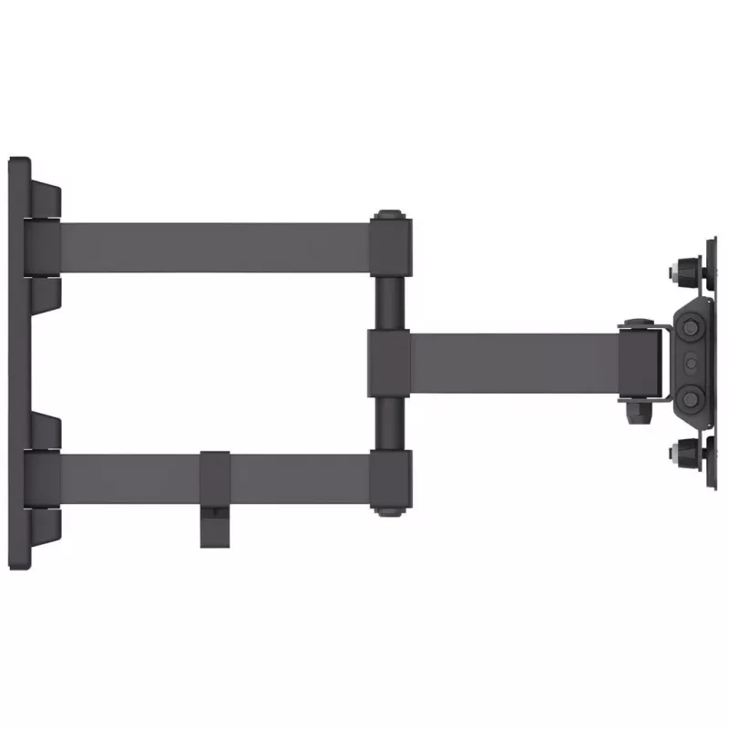 Manhattan Soporte de pared para TV y monitores (Full Motion), Para pantallas de 13 pulgadas a 27 pulgadas, Compatibilidad VESA: 75x75 mm y 100x100 mm – Comprueba las dimensiones de los cuatro orificios de montaje en la parte posterior de la pantalla para asegurar la compatibilidad, Máx. 20 kg, Negro, Soporte