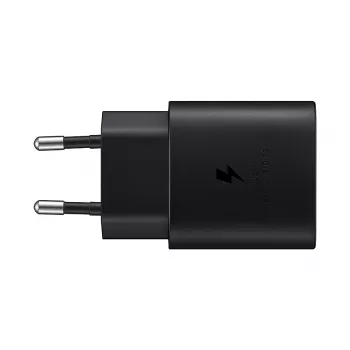 Cargador de pared Samsung EP-TA800XBEGEU 25W USB-C carga rápida, adaptador de CA compacto