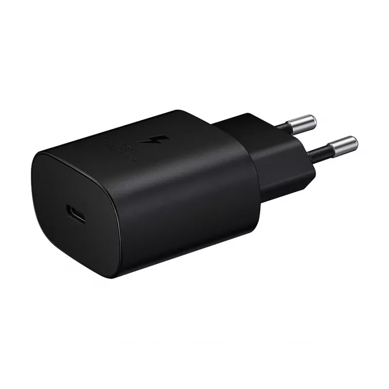 Cargador de pared Samsung EP-TA800XBEGEU 25W USB-C carga rápida, adaptador de CA compacto