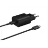 Cargador de pared Samsung EP-TA800XBEGEU 25W USB-C carga rápida, adaptador de CA compacto
