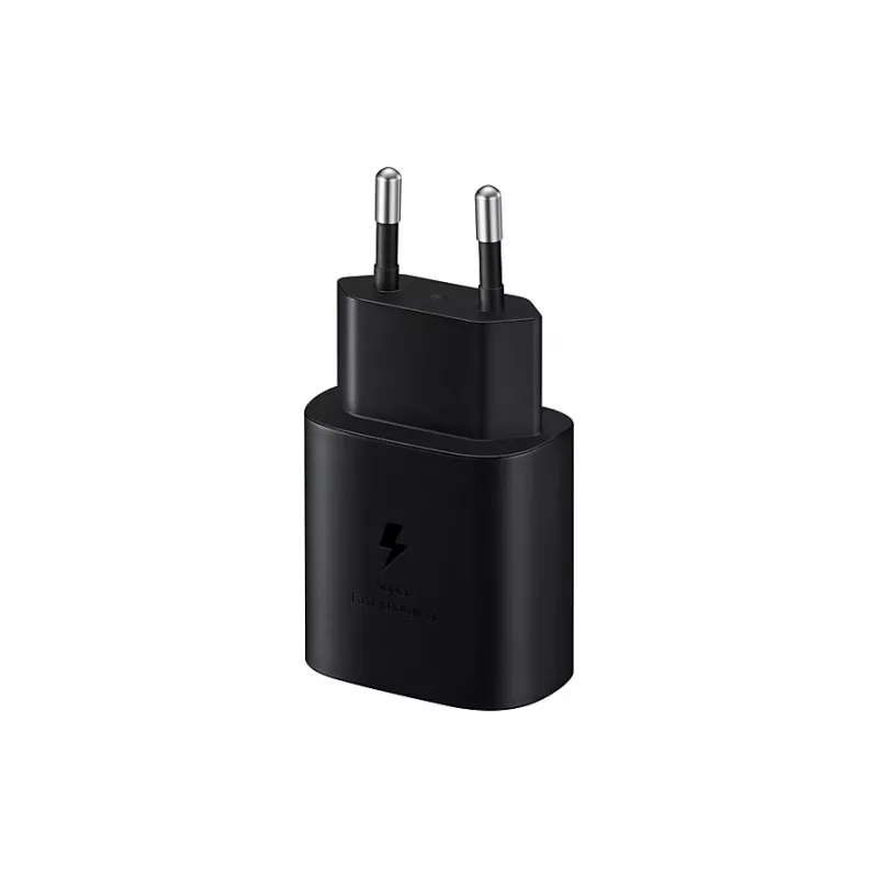 Cargador de pared Samsung EP-TA800XBEGEU 25W USB-C carga rápida, adaptador de CA compacto