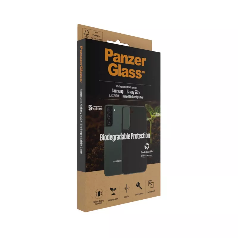 Funda PanzerGlass Samsung Galaxy S22 Plus Negro Biodegradable