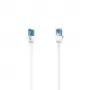 Cable de red Hama 00200685 Blanco 5 m Cat6a U/UTP (UTP)