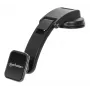 Soporte universal para salpicadero de coche Manhattan con soporte magnético para smartphone, uso horizontal o vertical, Negro, tres años de garantía