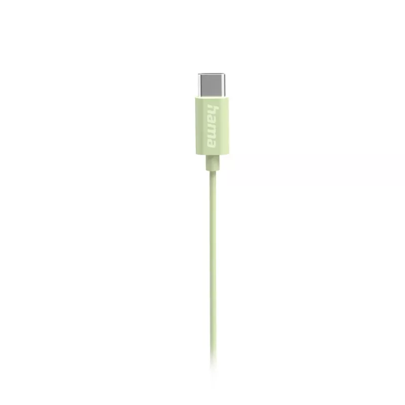 Hama Curly Auriculares con cable In-Ear Llamadas/Música USB Type-C Verde claro