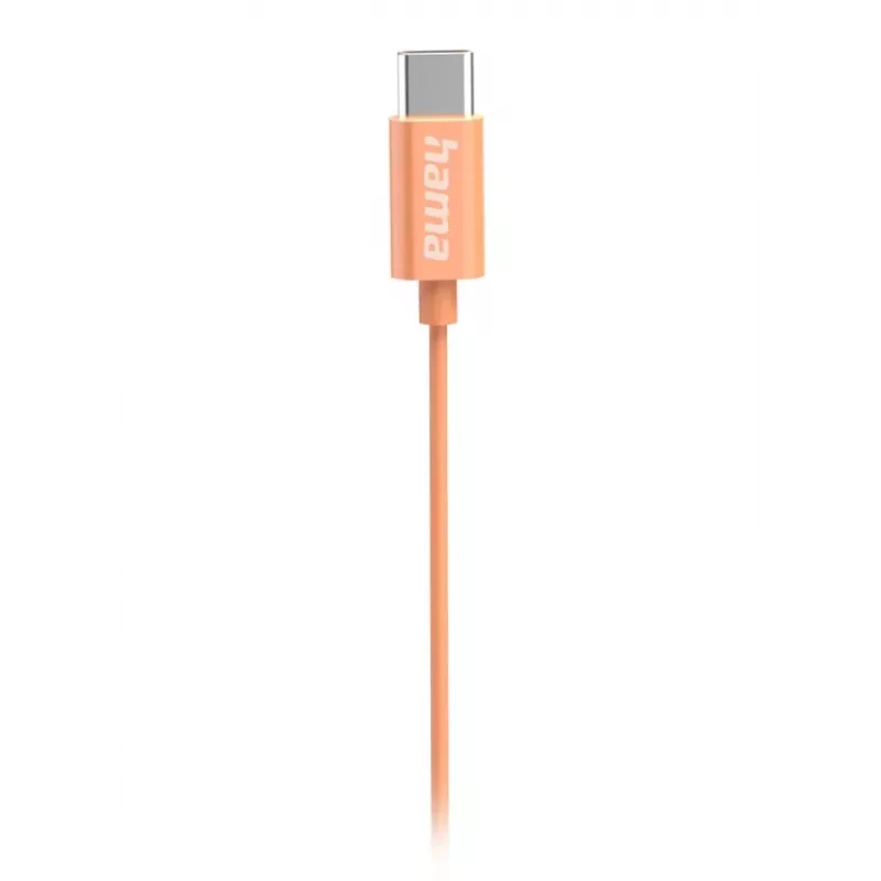Hama Curly Auriculares con cable In-Ear Llamadas/Música USB Type-C Naranja
